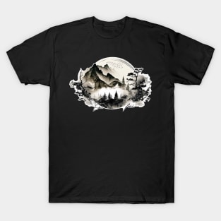Ancient Misty Mountains T-Shirt